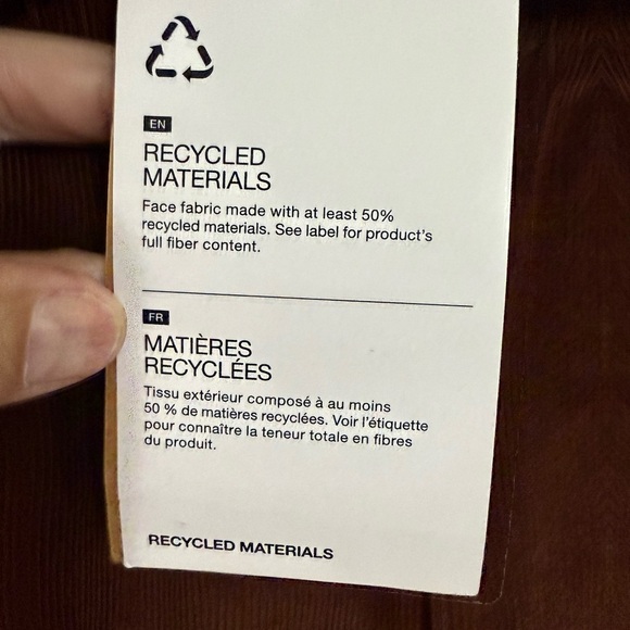 NEW North Face women corduroy, easy pants, dark oak size XL wide leg cropped - Picture 11 of 13